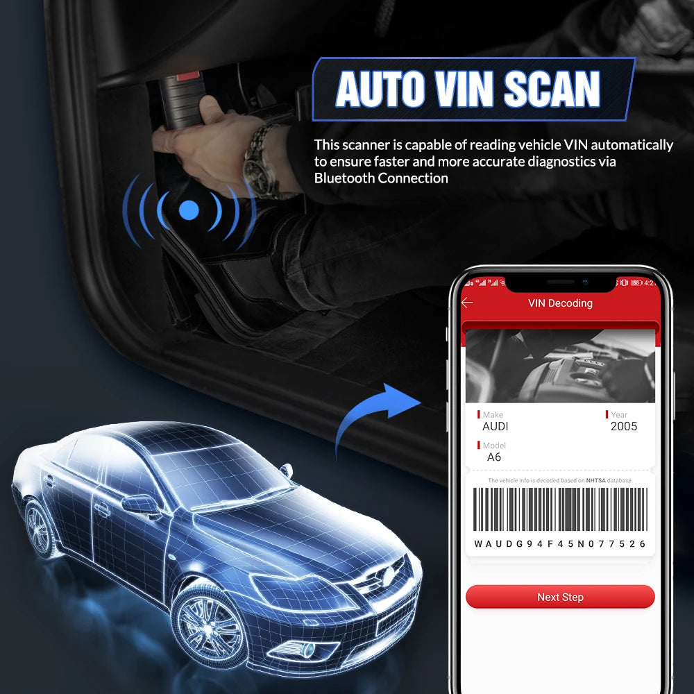 Thinkdiag OBD2 автомобилен диагностичен скенер – пълна системна диагностика, 16 ресет функции, 1 година безплатни ъпдейти