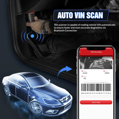 Thinkdiag OBD2 автомобилен диагностичен скенер – пълна системна диагностика, 16 ресет функции, 1 година безплатни ъпдейти