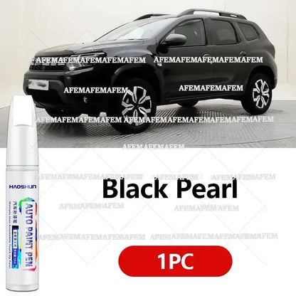 Ретуш маркер за боя и драскотини за Dacia Duster (2010–2025), цветове: черен B20, оранжев, червен, син, сребрист, бял