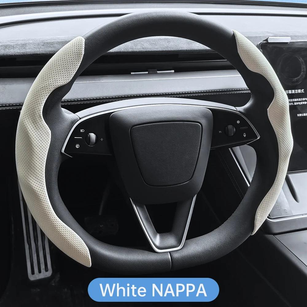 Противохлъзгащ калъф за волан Heenvn за Tesla Model Y (Juniper) и Model 3 (Highland) 2025–2026