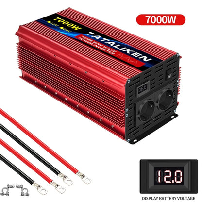 Автомобилен инвертор 12V към 220V 50Hz, чиста синусоида, EU контакт, с LED индикация