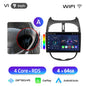 Junsun 9" Android 15 2DIN автомобилна мултимедия за Peugeot 206/206 CC/206 SW (2000–2008), IPS дисплей, GPS навигация, Bluetooth 4.0, Wireless Apple CarPlay и Android Auto