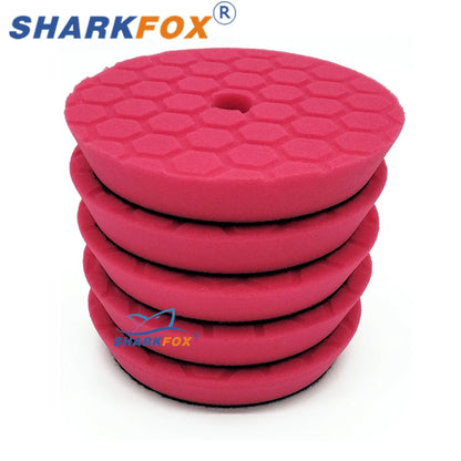 Sharkfox полиращ пад от пяна 5–6 инча за полираща машина, за полиране и ваксиране на автомобил