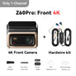 DDPAI Z60 Pro 4K двуканален автомобилен видеорегистратор (предна и вътрешна камера), HDR, сензор Sony STARVIS 2 IMX678, 5 GHz Wi‑Fi, GPS, ADAS, 4G