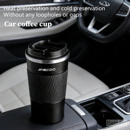 Автомобилна термо чаша от неръждаема стомана 510 мл, съвместима с JAECOO J5/J7/J7SHS/J8/J9 (модели 2025+)