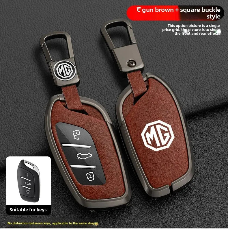 Калъф за автомобилен ключ за MG5 (второ поколение, 2021+), MG4 (2023/EV), HS, GT, ZS EV, ZX, MG6