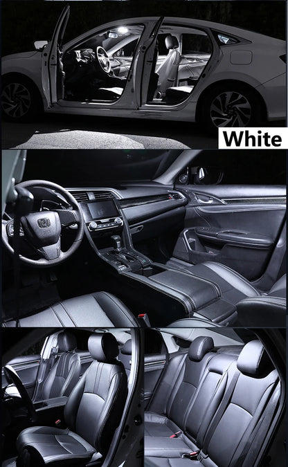 Комплект LED интериорно осветление, 15 части, за Mercedes‑Benz SLK (R171) SLK280/SLK300/SLK350, 2004–2010