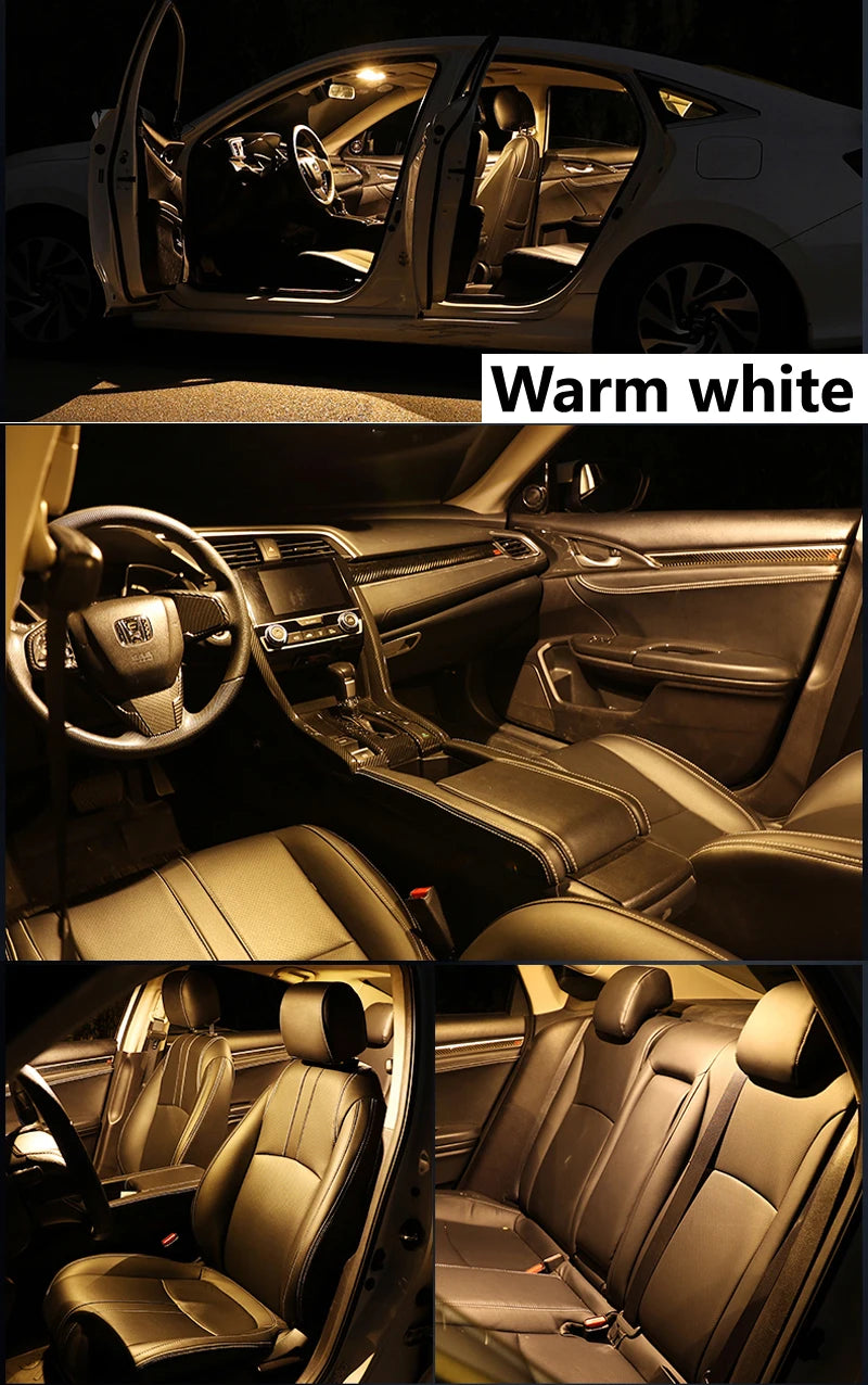 Комплект LED интериорно осветление, 15 части, за Mercedes‑Benz SLK (R171) SLK280/SLK300/SLK350, 2004–2010