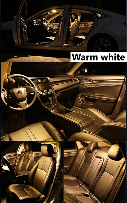 Комплект LED интериорно осветление, 15 части, за Mercedes‑Benz SLK (R171) SLK280/SLK300/SLK350, 2004–2010