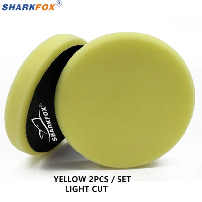 Sharkfox плосък полиращ пад (гъба) 125/150 мм за полиране и ваксиране на автомобил