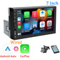 7" 1-DIN авторадио с CarPlay/Android Auto, HD сензорен екран, Bluetooth, FM, AUX, MirrorLink