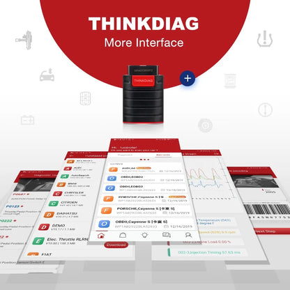 Thinkdiag OBD2 автомобилен диагностичен скенер – пълна системна диагностика, 16 ресет функции, 1 година безплатни ъпдейти