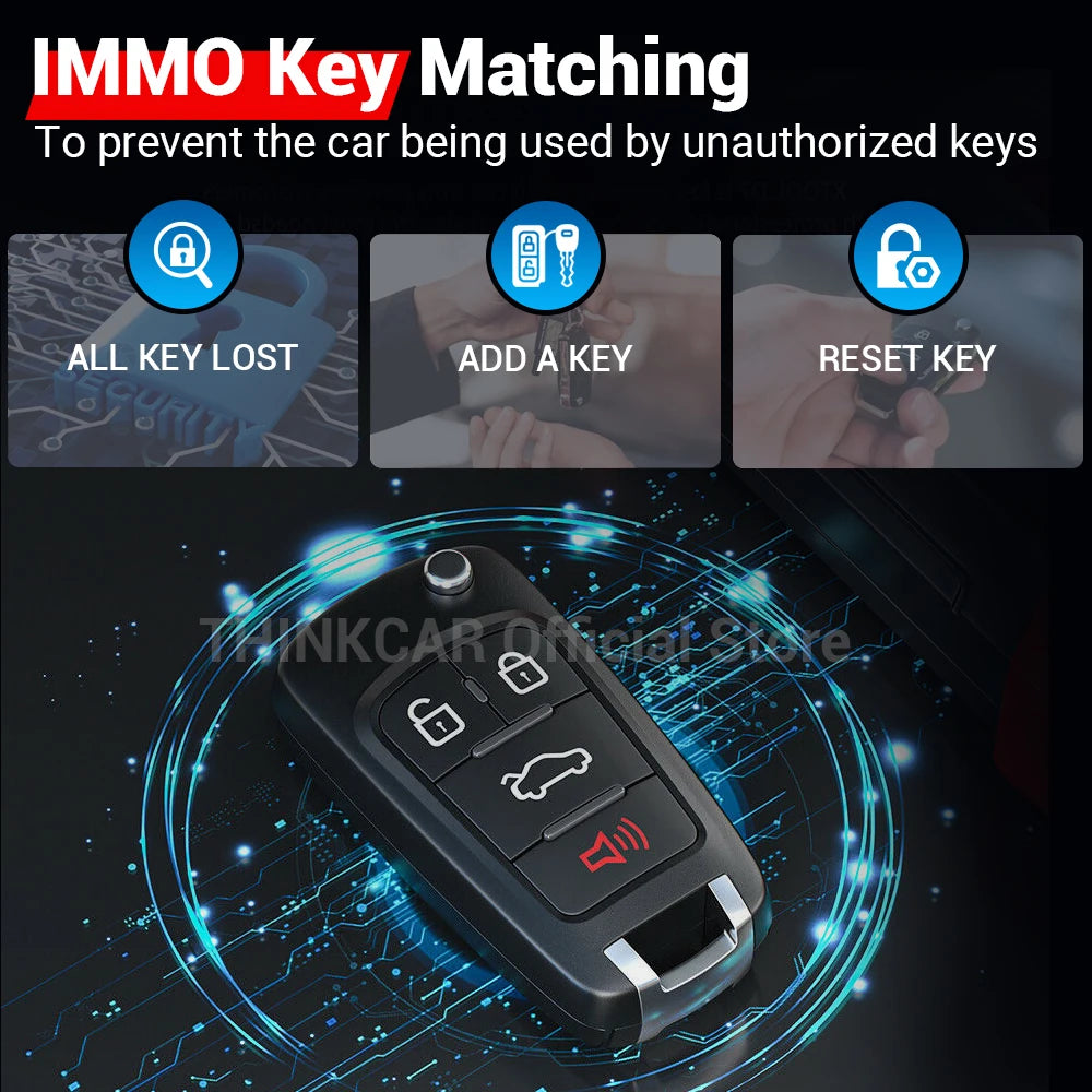 Thinkdiag2 OBD2 диагностичен скенер с двупосочен контрол, Bluetooth и CAN-FD, съвместим с iOS и Android