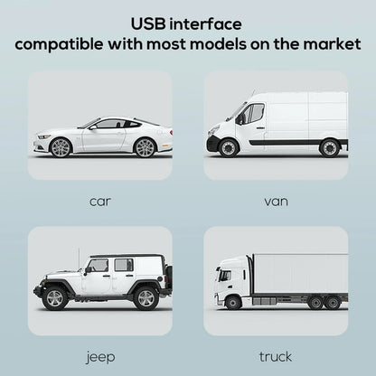 Yanace 12V USB вентилатор за автомобилна седалка, за монтаж на подглавник, силен въздушен поток, универсален за повечето автомобили