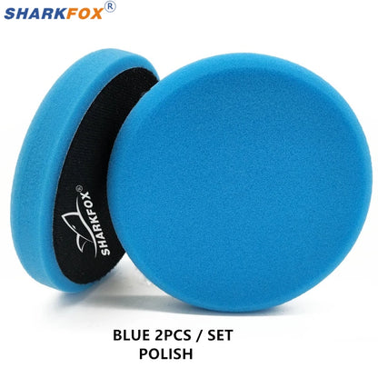 Sharkfox плосък полиращ пад (гъба) 125/150 мм за полиране и ваксиране на автомобил