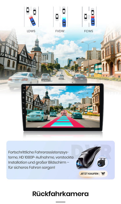 Junsun 9" Android 15 2DIN автомобилна мултимедия за Peugeot 206/206 CC/206 SW (2000–2008), IPS дисплей, GPS навигация, Bluetooth 4.0, Wireless Apple CarPlay и Android Auto