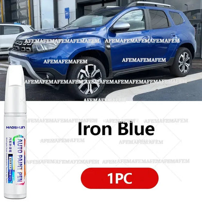 Ретуш маркер за боя и драскотини за Dacia Duster (2010–2025), цветове: черен B20, оранжев, червен, син, сребрист, бял