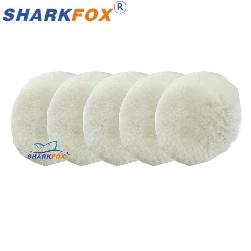 Sharkfox полиращ пад от пяна 5–6 инча за полираща машина, за полиране и ваксиране на автомобил
