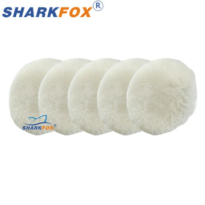 Sharkfox полиращ пад от пяна 5–6 инча за полираща машина, за полиране и ваксиране на автомобил