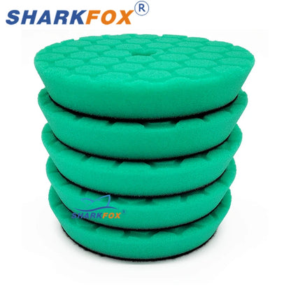 Sharkfox полиращ пад от пяна 5–6 инча за полираща машина, за полиране и ваксиране на автомобил