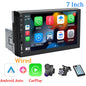 7" 1-DIN авторадио с CarPlay/Android Auto, HD сензорен екран, Bluetooth, FM, AUX, MirrorLink