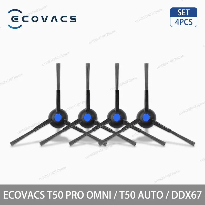 Аксесоари и консумативи за робот прахосмукачка ECOVACS T50 Pro Omni, T50 Auto, DDX67 – основна четка, странична четка, HEPA филтър, моп кърпа, торбичка за прах