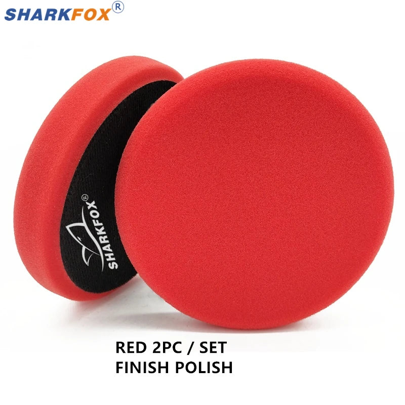 Sharkfox плосък полиращ пад (гъба) 125/150 мм за полиране и ваксиране на автомобил