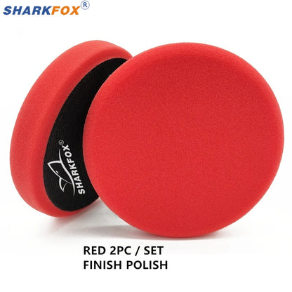 Sharkfox плосък полиращ пад (гъба) 125/150 мм за полиране и ваксиране на автомобил