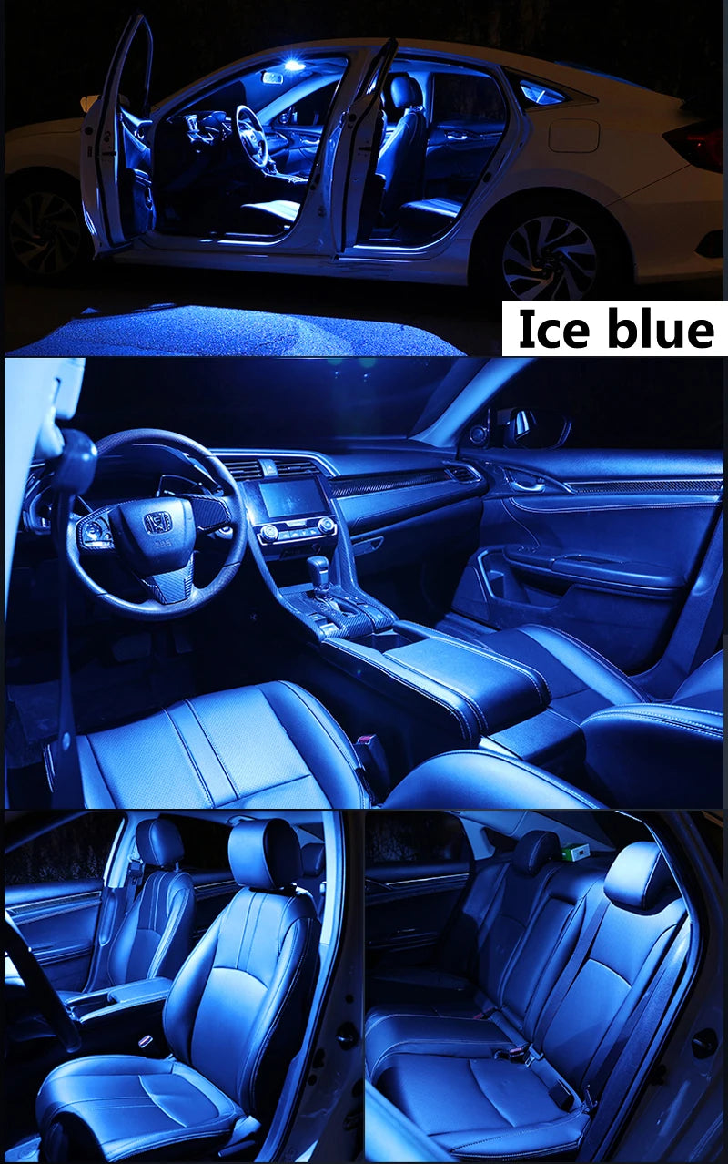 Комплект LED интериорно осветление, 15 части, за Mercedes‑Benz SLK (R171) SLK280/SLK300/SLK350, 2004–2010