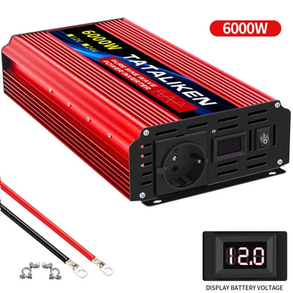 Автомобилен инвертор 12V към 220V 50Hz, чиста синусоида, EU контакт, с LED индикация