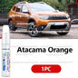Ретуш маркер за боя и драскотини за Dacia Duster (2010–2025), цветове: черен B20, оранжев, червен, син, сребрист, бял