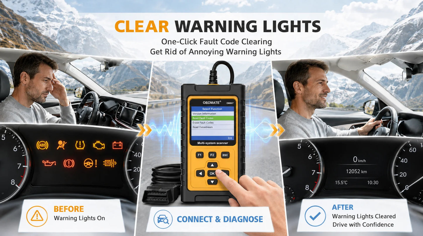 OBD2 скенер за Mercedes-Benz, пълна системна диагностика, ресет на масло, ETC, EPB, ABS, SAS и акумулатор