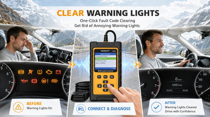 OBD2 скенер за Mercedes-Benz, пълна системна диагностика, ресет на масло, ETC, EPB, ABS, SAS и акумулатор