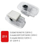 Комплект 2 бр. LED прожектори за врати с лого за Mercedes-Benz (GT, W223, W639, W168, W245, W215, W164, X164, W204, W219, W206, W209, W218)