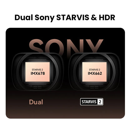 DDPAI Z60 Pro 4K двуканален автомобилен видеорегистратор (предна и вътрешна камера), HDR, сензор Sony STARVIS 2 IMX678, 5 GHz Wi‑Fi, GPS, ADAS, 4G