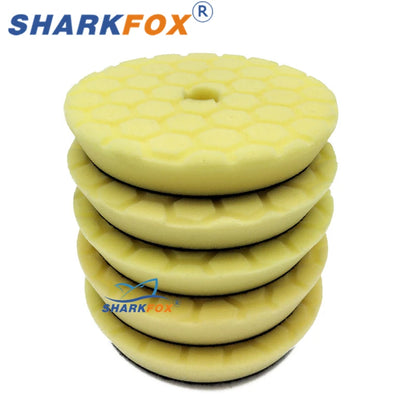 Sharkfox полиращ пад от пяна 5–6 инча за полираща машина, за полиране и ваксиране на автомобил