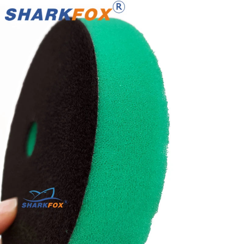 Sharkfox полиращ пад от пяна 5–6 инча за полираща машина, за полиране и ваксиране на автомобил