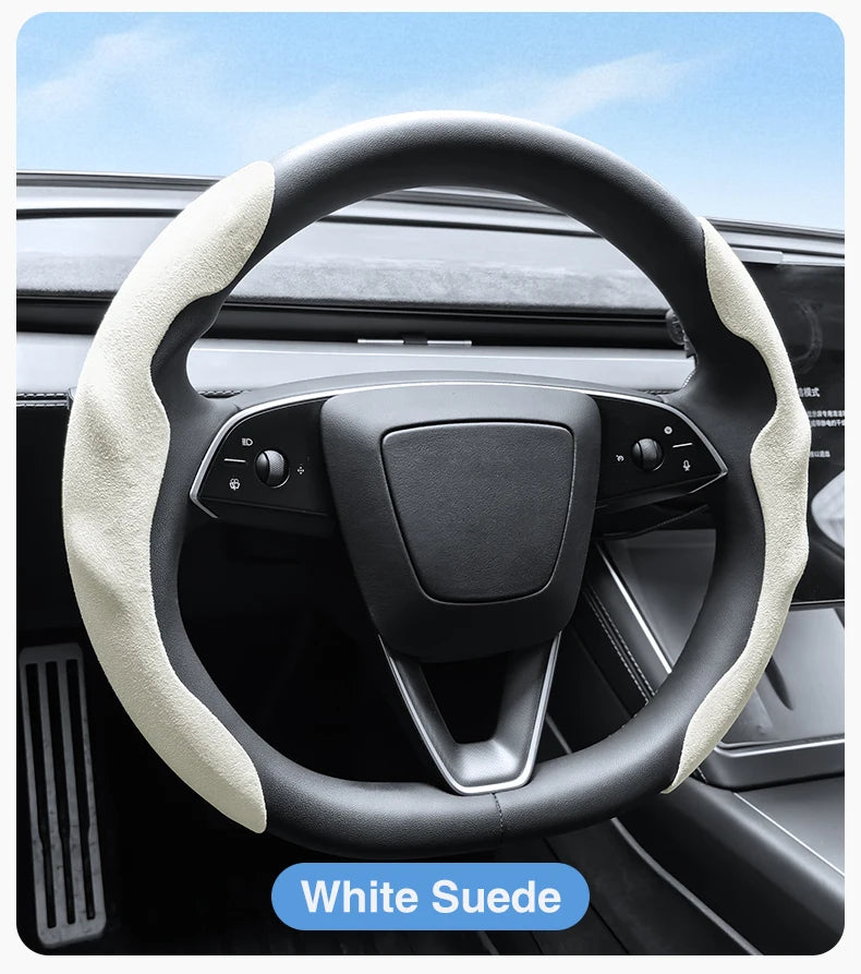 Противохлъзгащ калъф за волан Heenvn за Tesla Model Y (Juniper) и Model 3 (Highland) 2025–2026