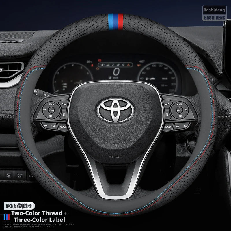 Калъф за волан, съвместим с Toyota C-HR, RAV4, Corolla, Highlander, Prius, Yaris, Raize, Auris, Camry