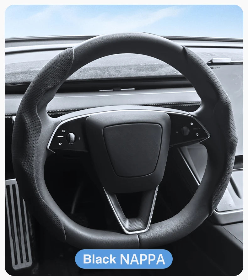 Противохлъзгащ калъф за волан Heenvn за Tesla Model Y (Juniper) и Model 3 (Highland) 2025–2026