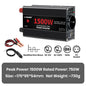Автомобилен DC-AC инвертор 12V към 220V, 50 Hz, модифицирана синусоида, USB изход, 500–2600 W