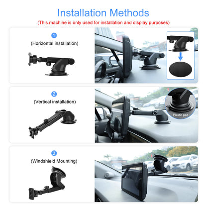 Podofo 7" преносим автомобилен дисплей с безжичен CarPlay/Android Auto, AirPlay, Bluetooth, FM трансмитер, AUX, HD 1024x600