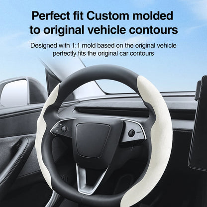 Противохлъзгащ калъф за волан Heenvn за Tesla Model Y (Juniper) и Model 3 (Highland) 2025–2026