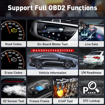 Thinkdiag2 OBD2 диагностичен скенер с двупосочен контрол, Bluetooth и CAN-FD, съвместим с iOS и Android
