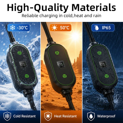 EVESLink Преносимо Type 2 AC зарядно за електромобил, 7 kW, 32 A, еднофазно, кабел 5 m