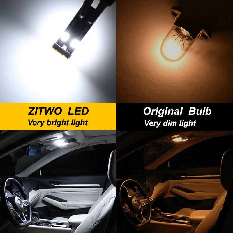 Комплект LED интериорно осветление, 15 части, за Mercedes‑Benz SLK (R171) SLK280/SLK300/SLK350, 2004–2010