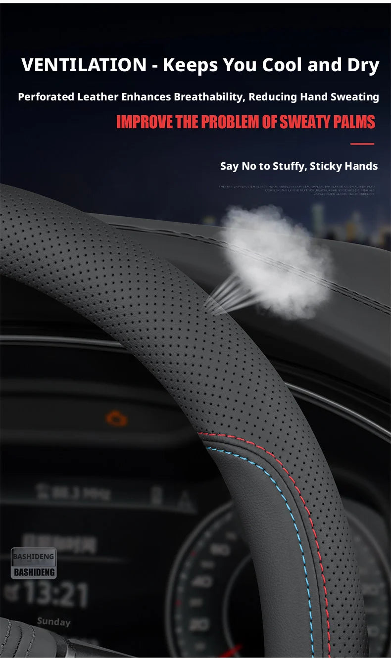 Калъф за волан, съвместим с Toyota C-HR, RAV4, Corolla, Highlander, Prius, Yaris, Raize, Auris, Camry