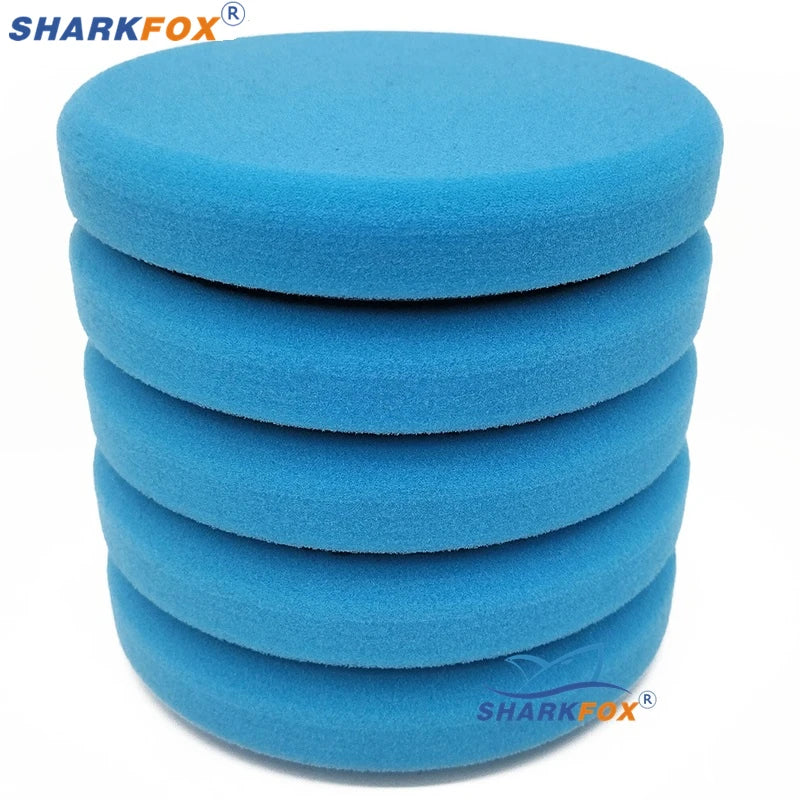 Sharkfox плосък полиращ пад (гъба) 125/150 мм за полиране и ваксиране на автомобил