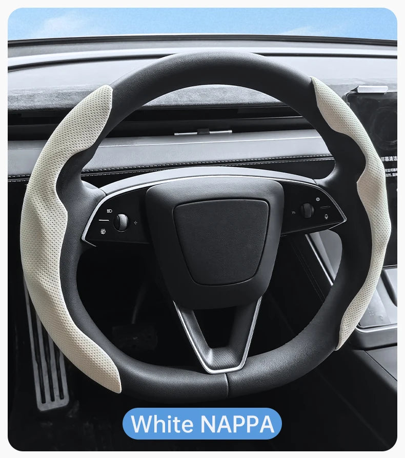 Противохлъзгащ калъф за волан Heenvn за Tesla Model Y (Juniper) и Model 3 (Highland) 2025–2026