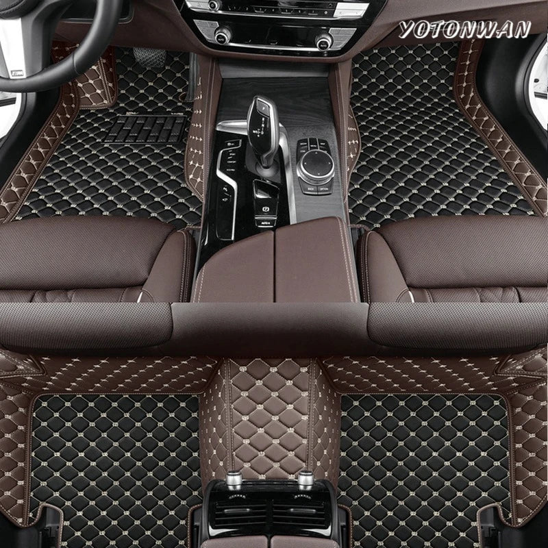 Кожени подови стелки за Toyota Yaris Cross (2024–2026), водоустойчиви и противоплъзгащи